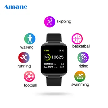 

Smart Bracelet B57 SmartWatch Women IP68 Waterproof SmartWrist Heart Rate Blood Pressure Oxygen Monitoring Smartband For Android