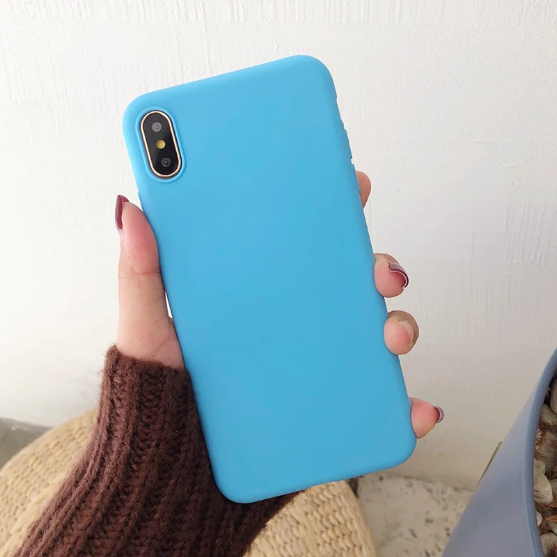 Мягкий матовый ТПУ чехол конфетного цвета для Motorola Moto G7 power G6 Play G5S Plus G5 G4 G3 E5 E4 евро Z3 Play X4 чехлы для телефонов - Цвет: SKY Blue TPU
