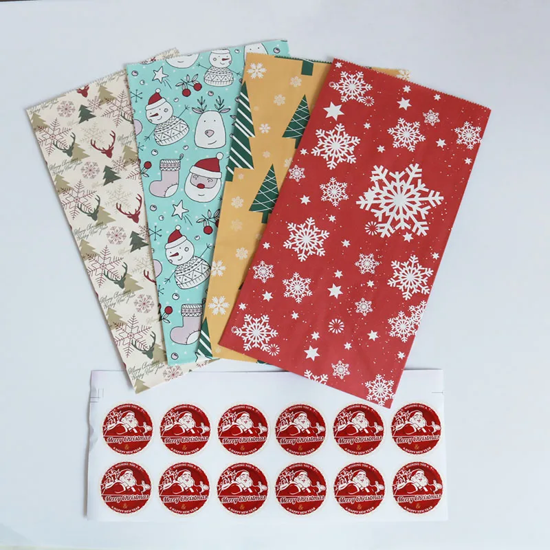 Рождественская бумажная коробка, мешок для конфет, сумка для пустыни, Navidad, рождественские украшения, домашний праздничный вечерние принадлежности