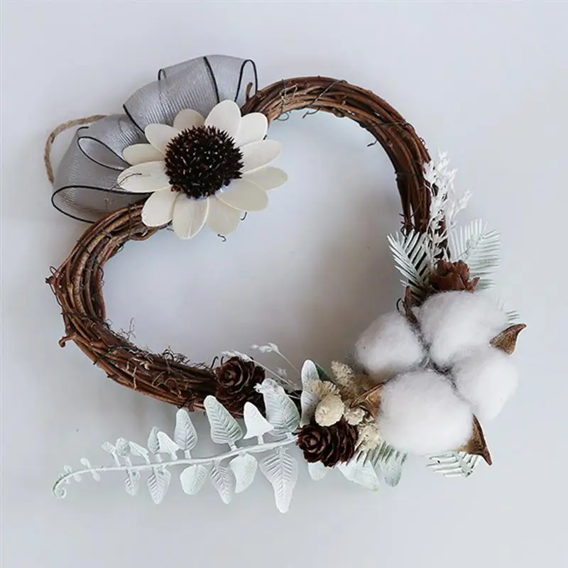 1pc Wall Adornment Beautiful Charming Wall Pendant Wreaths Garlands Artificial Decorations For Restaurant