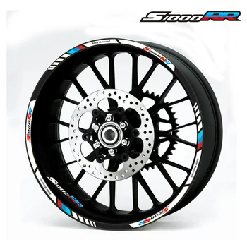 

New high quality 12 pcs fit motorcycle wheel sticker stripe reflective rim for bmw s1000rr