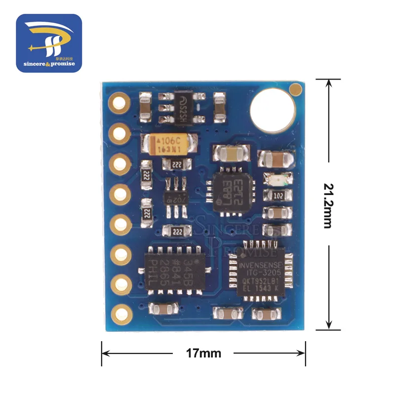 Модуль датчика BMP085 модуль 3V 5V 9 Axis (ITG3205 + ADXL345 HMC5883L) 6dof 9DOF IMU|sensor module|module sensorsensor sensor |