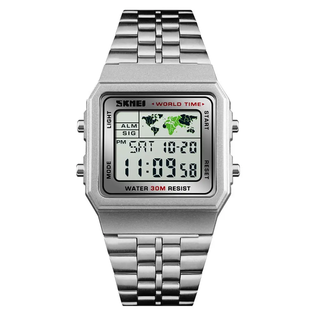 

SKMEI Watch Fashion square electronic watch Retro Nostalgic Style fashion Creative design simple watch wild watch Dropshipping