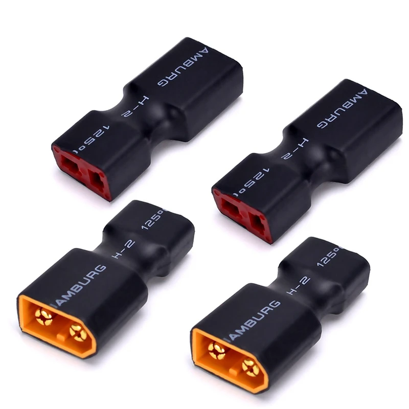 

T-Type Plug Connector Adapter RC Lithium Polymer Battery Connector (Set Of 4) XT60