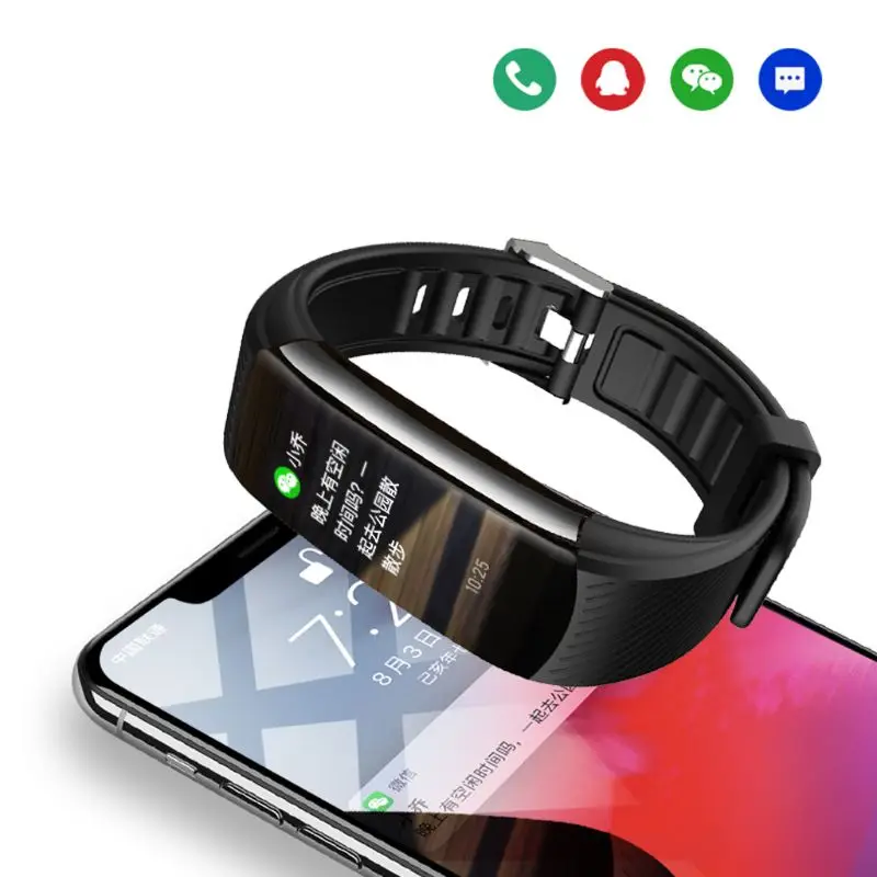 

Body Temperature Monitoring Waterproof Watch Exercise Heart Rate Smart Bracelet