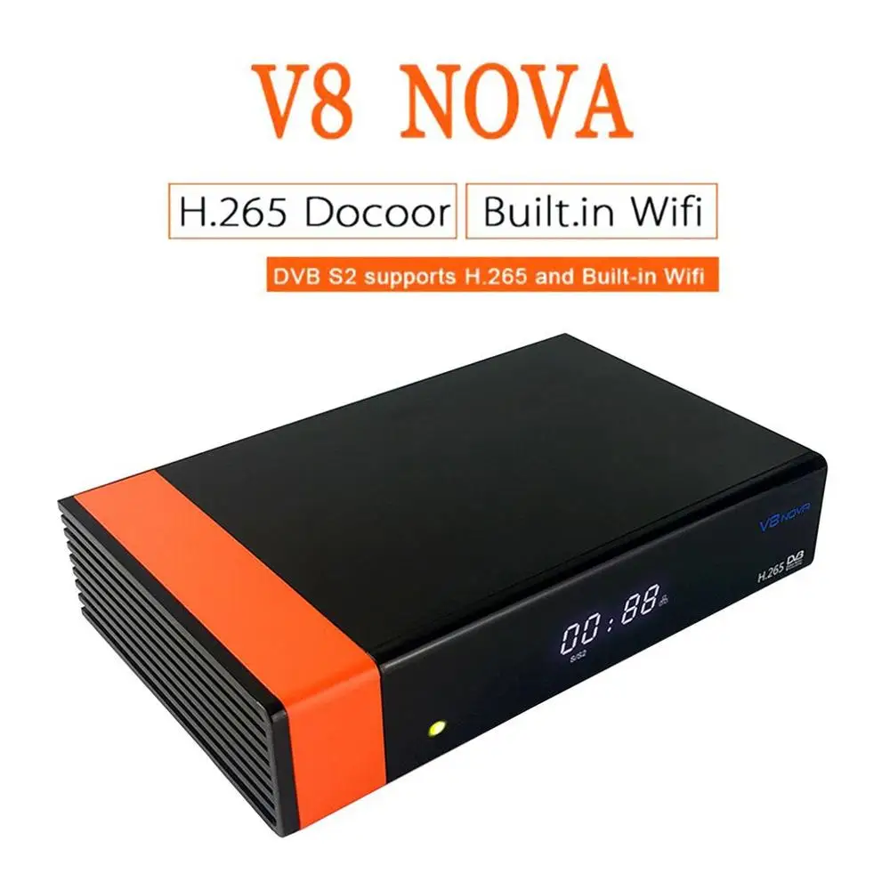 V8 Nova H265 встроенный wifi мощность по freesat v8 супер DVB-S2 1 год Cccam Cline 1 год ТВ коробка