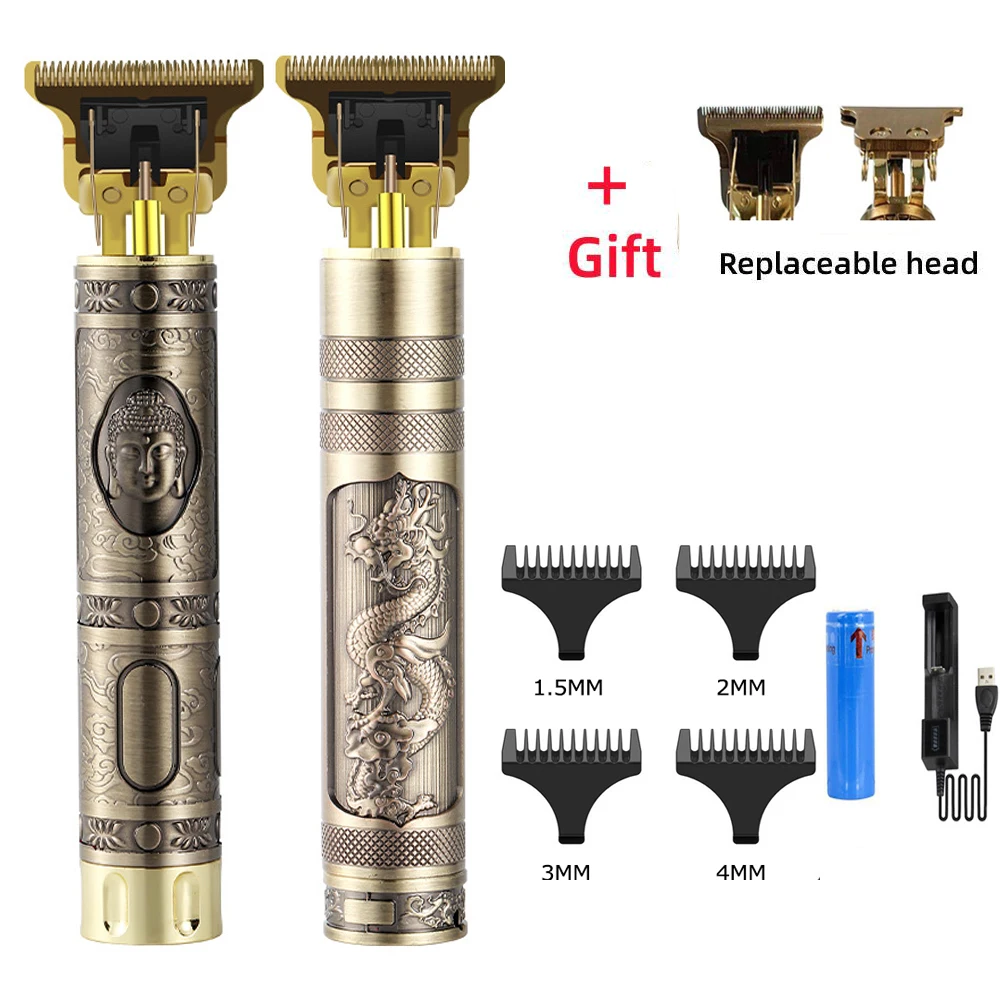 T9 Professional Digital Hair Trimmer Rechargeable Electric Hair Clipper