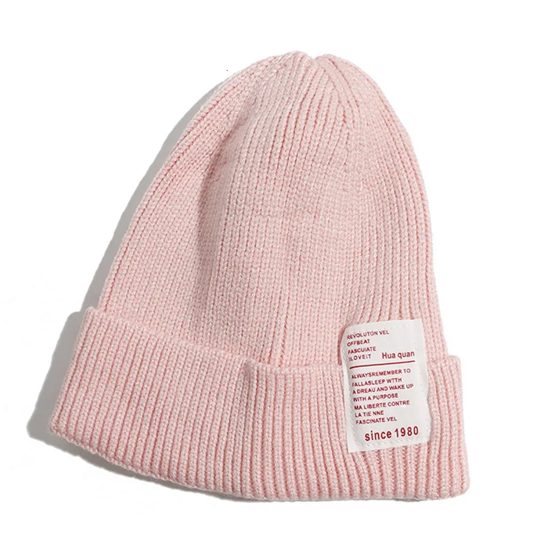 Pink Зимняя шерстяная вязаная крючком шапка для малышей карамельного цвета, шапка для новорожденных, теплые вязаные мягкие шапочки для девочек и мальчиков, большая стандартная ткань, шапки, Новинка - Цвет: Pink