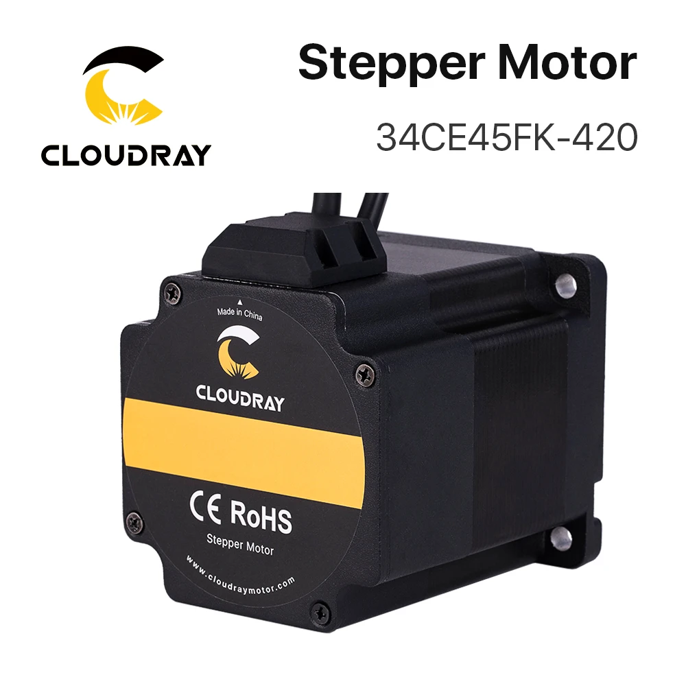 Cloudray Nema 34 스테퍼 모터, 폐쇄 루프 스테퍼 서보 모터, CNC 라우터 조각 밀링 기계용 인코더 포함, 4.5N.m 4.2A