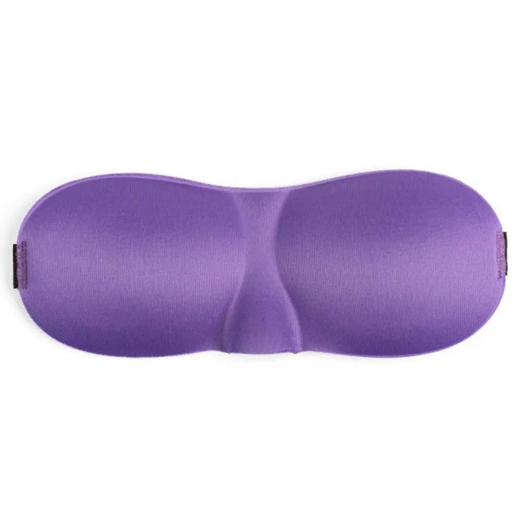 purple 3D Удобный Стерео Дизайн расслабляющая маска для ухода за лицом и глазами маска для сна повязка на глаза тент комфортное покрытие повязка на глаза - Цвет: purple