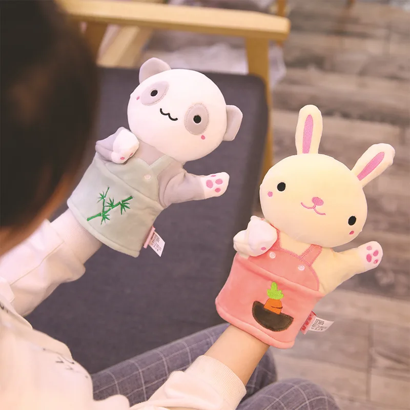 Детские милые игрушки в виде животных, ручная кукла, игрушки для детей, коала, кролик, альпака, Ручные куклы, подарки на день детей