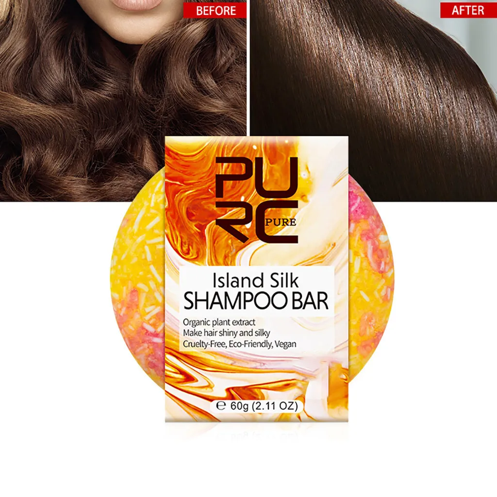Hair Shampoo Soap Hand-picked Silicone-free Shampoo Shampoo Bap Multiple fruit Types Soaps Hair Care#3