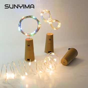 

2M LED string lights Copper Wire Outdoor Fairy Garland Stopper For Christmas New Year Wedding Party Holiday Decoration