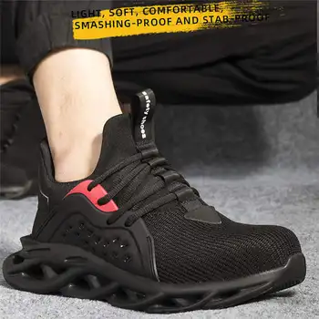 

WORK SHOES 2020 boots Men's Toe Safety Shoes Tough, Men's Mesh Toe Explosion-proof Construction Breathable Lightweight Sneakers
