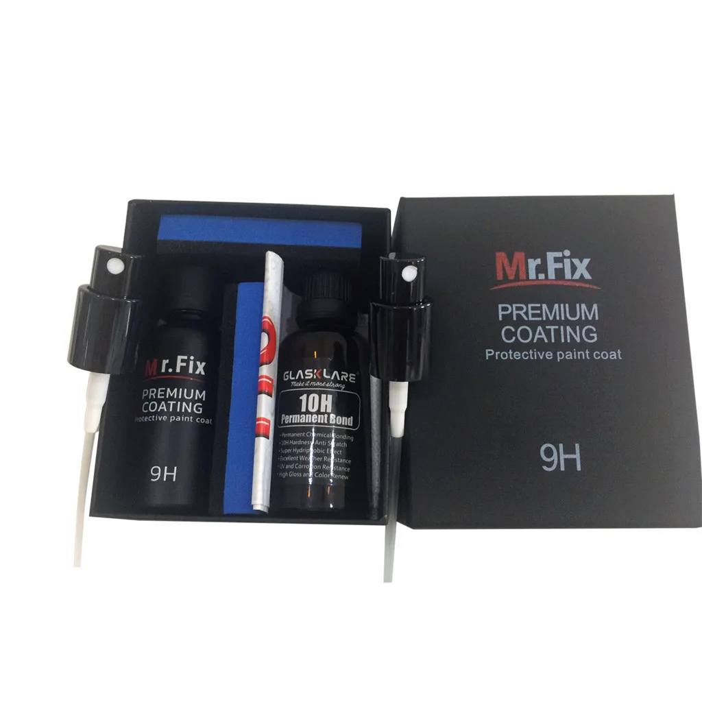 Mr fix 9H автомобиль окисление жидкое керамическое покрытие гидрофобное стекло покрытие набор распылителей уход за автомобильной краской против царапин автомобильные аксессуары