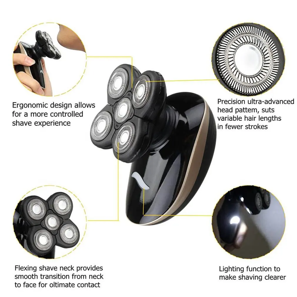 Бритва с пятью головками, артефакт, самоочищающийся, специальный артефакт, саморезающаяся электрическая бритва для взрослых