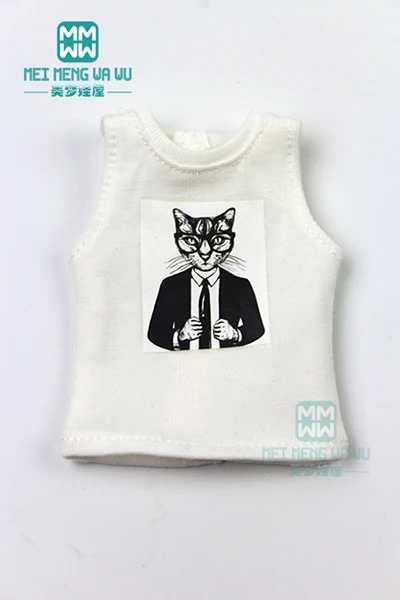 1 шт. одежда Blyth Doll полосатая рубашка, жилет, спортивные штаны для Blyth Azone OB24 OB23 кукла 1/6 аксессуары - Цвет: XB--026--F