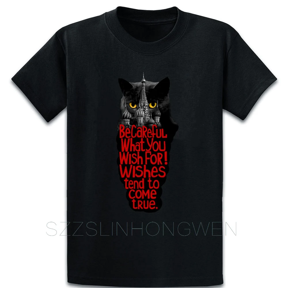 

Behemoth The Cat Master And Margarita T Shirt Homme Tee Shirt Summer Style Funny Knitted Over Size S-5XL Pattern Shirt