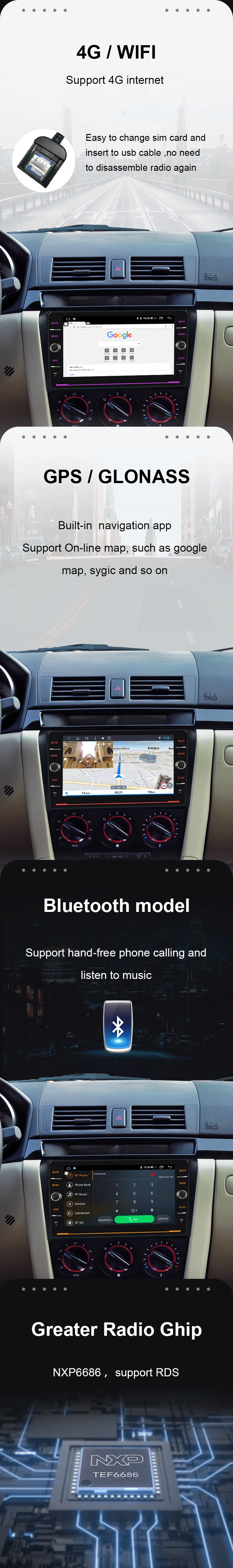 Flash Deal EBILAEN 2Din Android 8.1 Car Multimedia Radio Player For Mazda 3 BK 2004-2009 Tape Recorder Autoradio GPS Navigation Mazda3 DVD 6