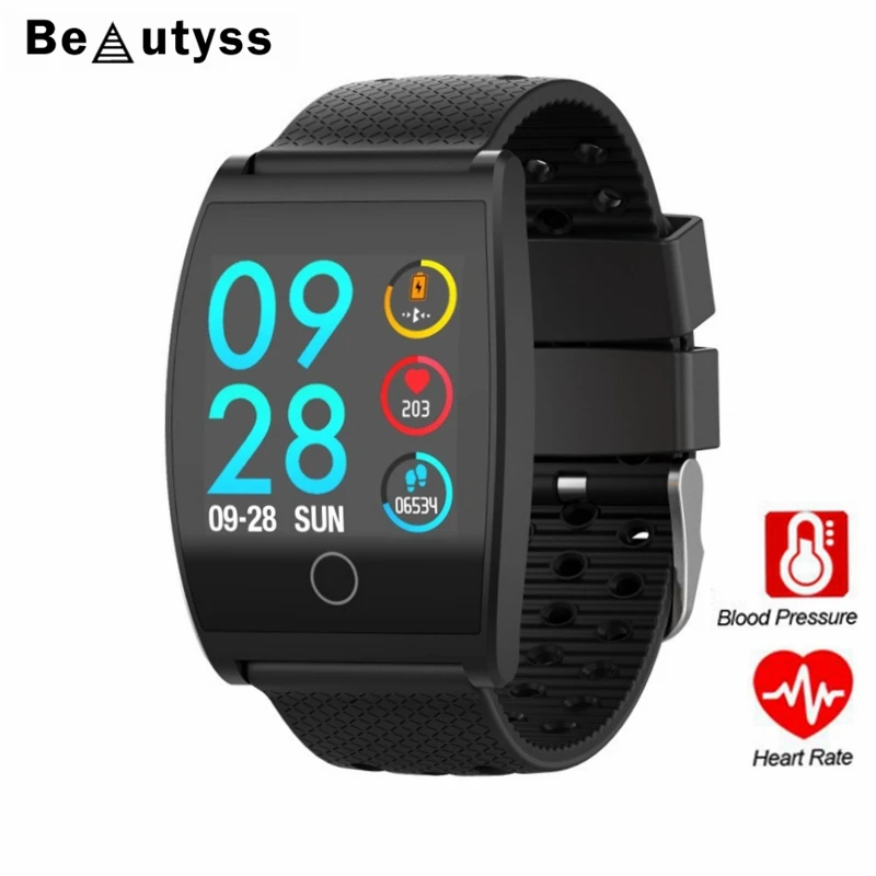 Beautyss QS05 Smart Wristband Watch Blood Pressure Oxygen Band Customize Heart Rate Monitor Fitness Bracelets | Электроника