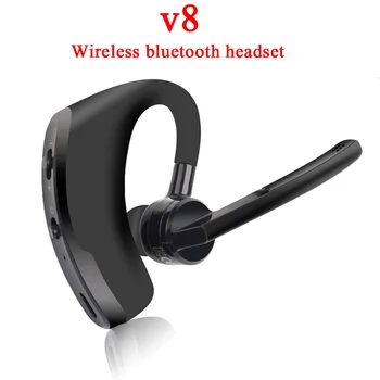 

2020 new V8 Bluetooth business wireless headset hands-free, with microphone, suitable for all smart phones pk V9 i7 i11 i14 i9