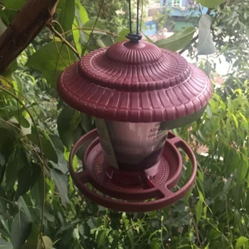 

Bird Feeder Waterproof Pet Supplies Plastic Hanging Bird Food Container Outdoor Window Viewing Garden Decoration HHWGJ341