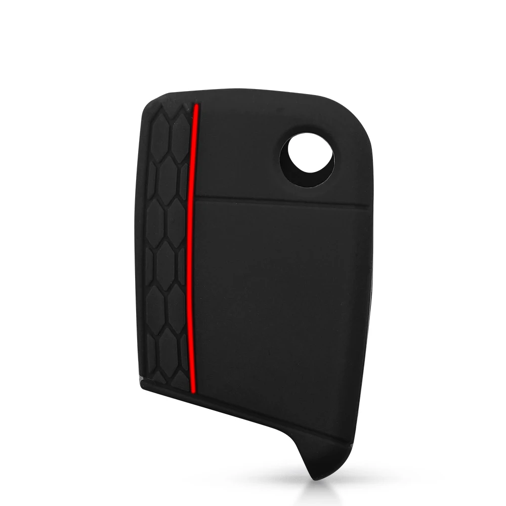 Cover in silicone chiave telecomando per Volkswagen VW Golf 7 Mk7 Skoda Octavia A7 SEAT Leon Ibiza - Hedb37b8c490a49fda215be6dc64c11faf