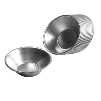 

25 Pieces Egg Tart Molds Tiny Pie Tartlets Dessert Mold Pans Cup Bakeware Cake Cookie Mold, Round Reusable Non Stick