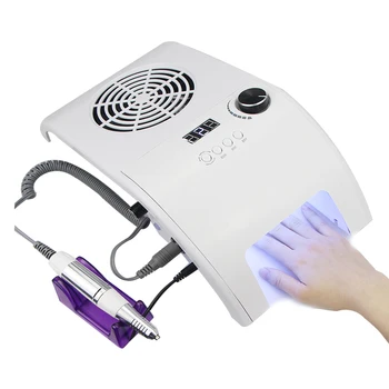 

140W 3IN1 Strong Vacuum Nail Suction Duct Collector With Big Power Fan Vacuum Cleaner For Manicure Tools Nail Art Equipment