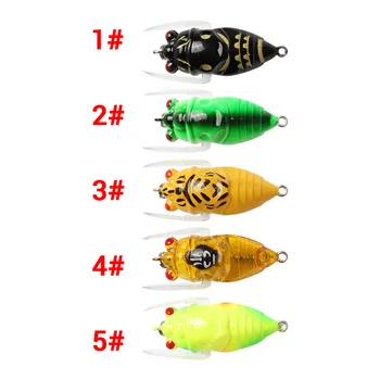 

Hot Selling Insect Bait 5cm/6g Lure Insect Lure Freshwater Cicada Cicada Lure Bionic Hard