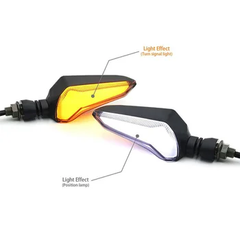

White Signal lights Amber Direction Indication Blinker Accessory DC 12V