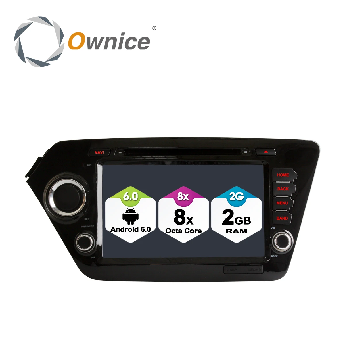 Автомобильный dvd плеер Ownice C500 2 Гб ОЗУ Восьмиядерный процессор Android 6 0 gps для Kia k2 RIO
