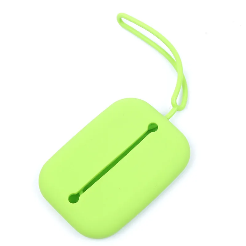 Зеленое Силиконовое кольцо для ключей, сумка для ключей, держатель для карт, сумка для ключей, горячая Распродажа, удобная практичная силиконовая визитная посылка
