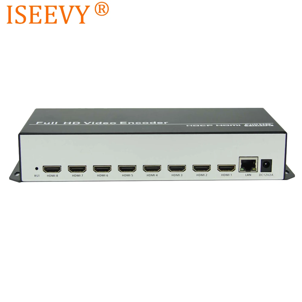 ISEEVY 8 канальный H.264 HDMI видео энкодер для IPTV прямой поток Поддержка RTMP RTMPS RTSP UDP HTTP и Facebook Youtube Wowza