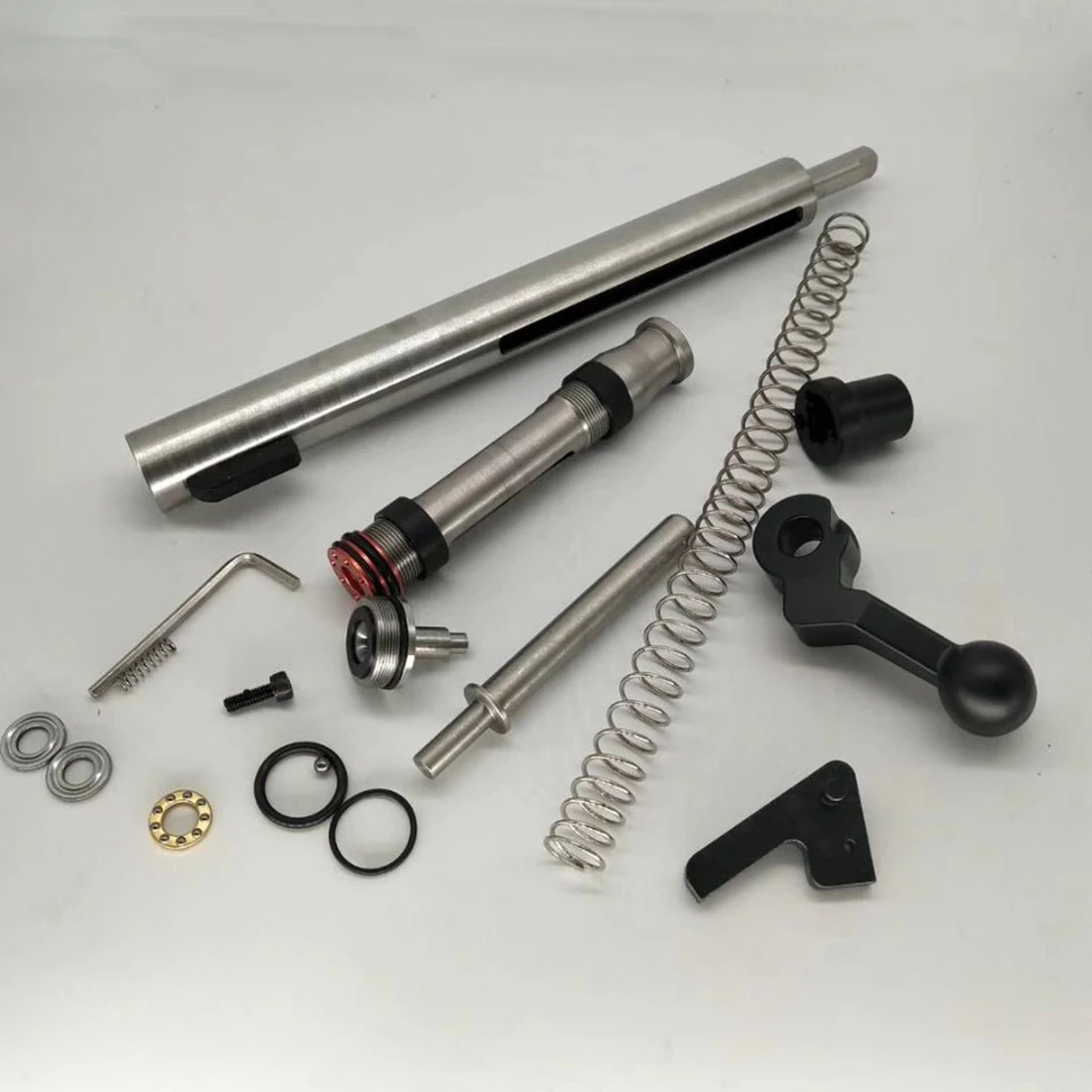 

Metal Air Cylinder Pulling Plug+Air Cylinder+Charging Handles Rear Cover+Charging Handles For GJ M24 / 98K/AWM Water Gel Blaster