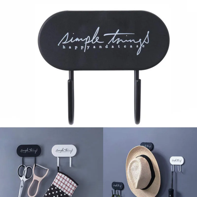

Wall Mounted Key Hook Self-Adhesive Household Clothes Hat Hanger Rack Decorative Hook
