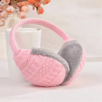 

Hot New Fashion Style Winter Earmuffs Women Warm Unisex Ear Cover Knitted Plush Earwarmers Faux fur ear muffs