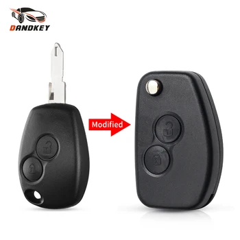 

Dandkey Replacement 2 Button Modified Flip Key Case For Renault Trafic Vivaro Primastar Movano Remote Fob Blank Shell NE72 Blade