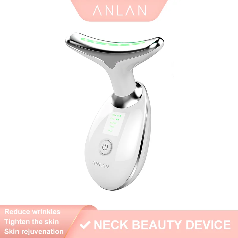 ANLAN Neck And Face Beauty Tools 3 Colors LED Photon Therapy Skin Tighten Reduce Double Chin Anti Wrinkle Remove Skin Care Tools|Home Use Beauty Devices| - AliExpress