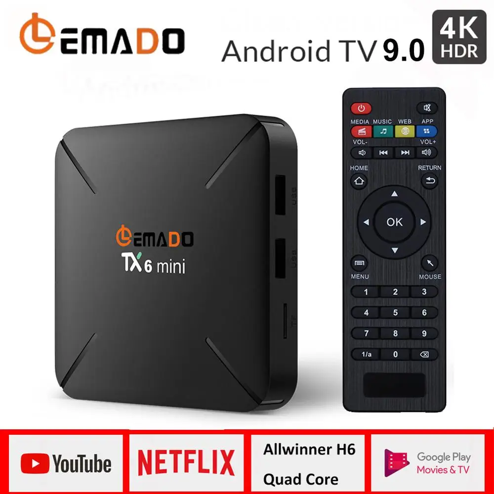 2019 Новый ТВ приставка Android 9 0 2 Гб 16 Allwinner четырехъядерный с поддержкой 4G