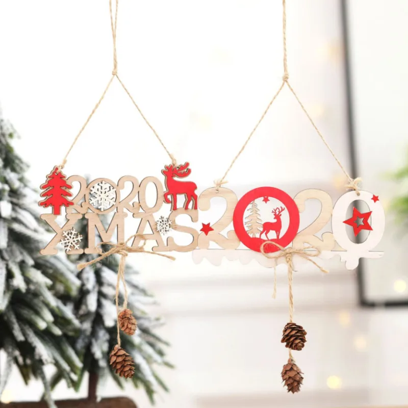 3D Рождественская елка подвесное украшение деревянные украшения Рождественское украшение подвеска Новогоднее украшение для дома