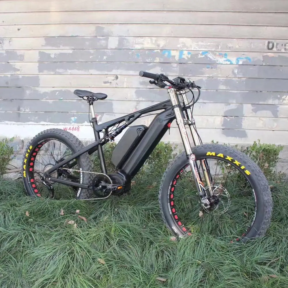 26 дюймов fat ebike DNM мягкий хвост подвеска Электрический Снежный велосипед 48V MID BAFANG