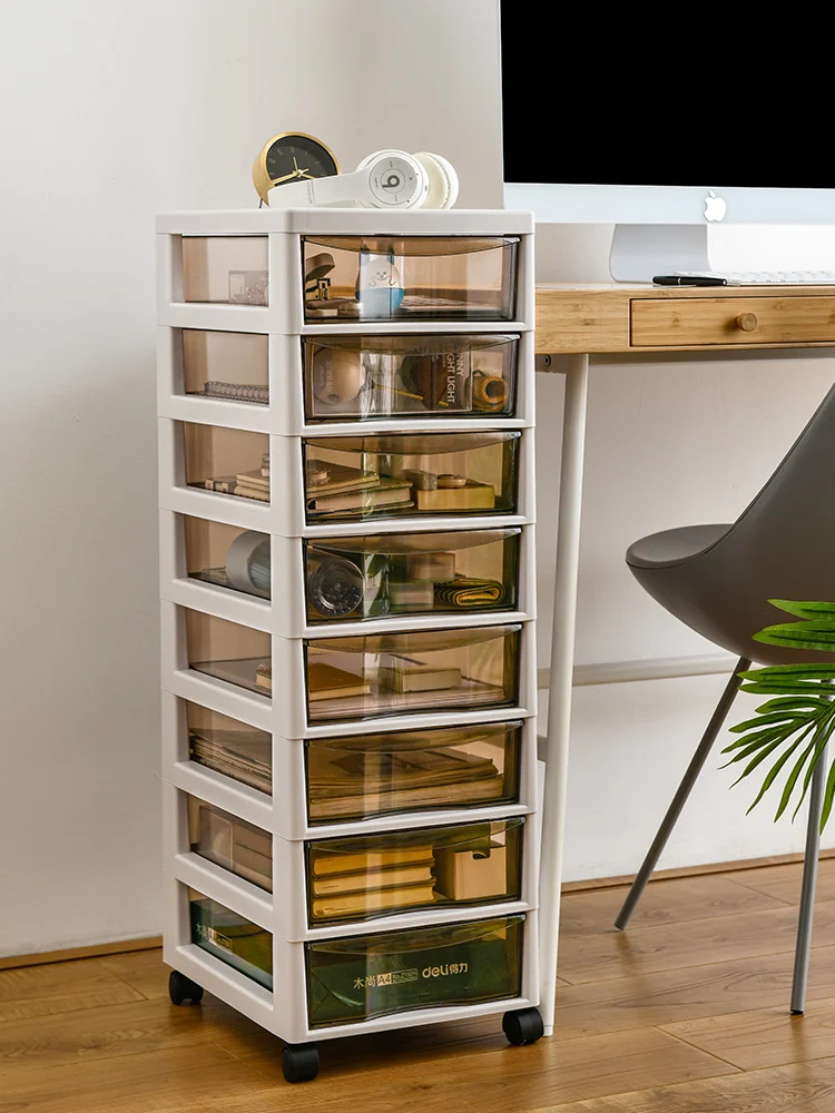 

New Arrival Plastic Office Cashier Drawer Document Receiving Box Storage Finishing Multi-layer Storage Rack File Cabinet
