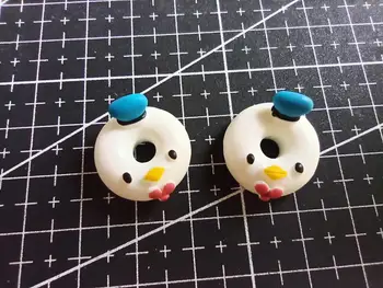 

1pcs/lot resin flat back cat doughnut 19mm simulation of food Cabochon Scrapbook DIY phone decoration