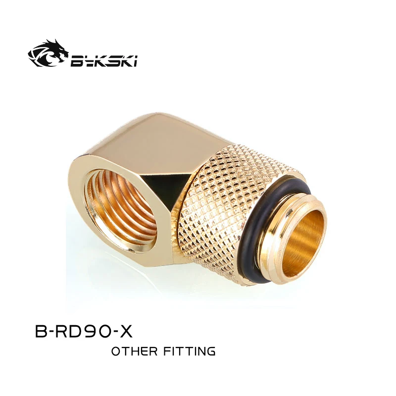 Bykski pc Water Cooling Fittings Conector de Tubo de 90 Graus g1 Macho para Fêmea Water Cooler Gadget B-rd90-x Pcs por Lote - Imagem 5