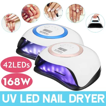 

168W UV Lamp Nail Dryer Pro UV LED Gel Nail Lamp Fast Curings Gel Polish Ice Lamp for Nail Manicure Machine