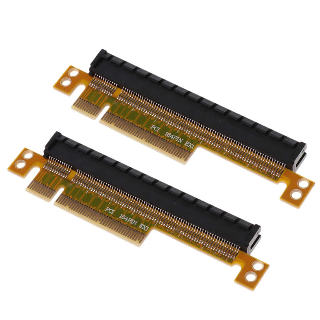 2Pcs PCI Express Riser Card x8 to x16 Slot Adapter Board 4-layer Circuit