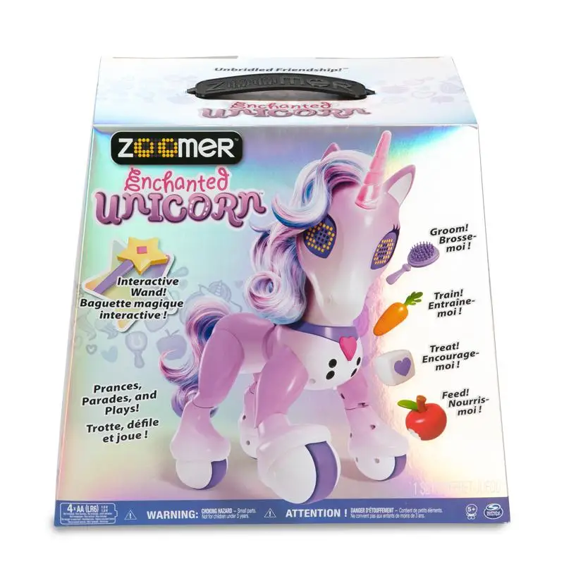 Zoomer Enchanted Unicorn Toy Multi Coloured Light Up Horn Toy For Children Aged 5 And Up Toy Phones Aliexpress