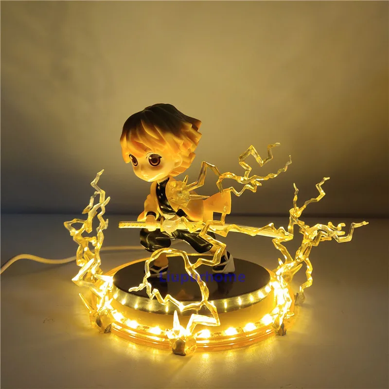 Фигурки убийцы демона агатсума зенитсу Thunderclap и Flash Led DIY ночной Светильник Kimetsu no Yaiba домашний декоративный светильник куклы подарок