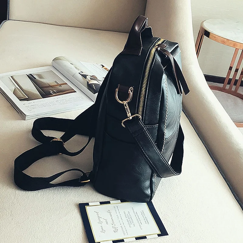 Классический рюкзак из искусственной кожи Ms. Backpack школьный рюкзак для девочек